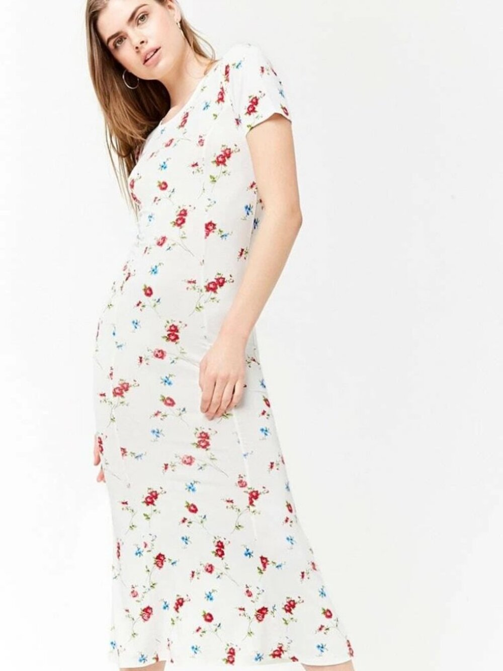 Forever 21 Floral Print Dress, size M